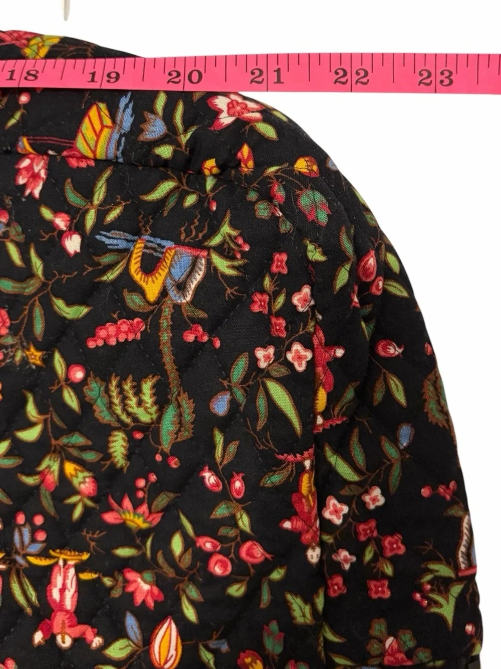 NWOT VTG Vera Bradley Retired Print Ming Black Quilted Travel Garment Bag
